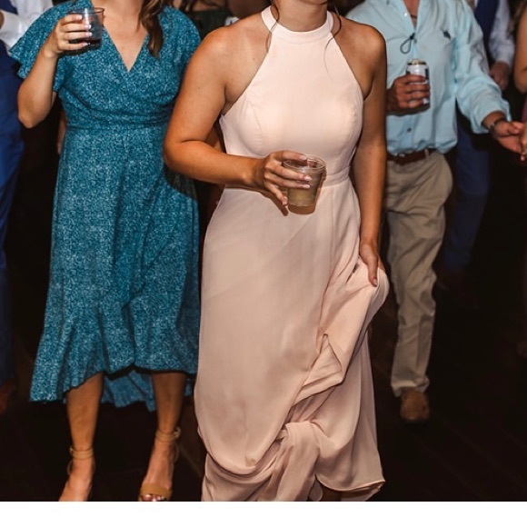 Azazie clarice in pearl pink - Picture 4 of 5